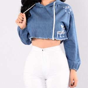 🌸Denim crop top🌸